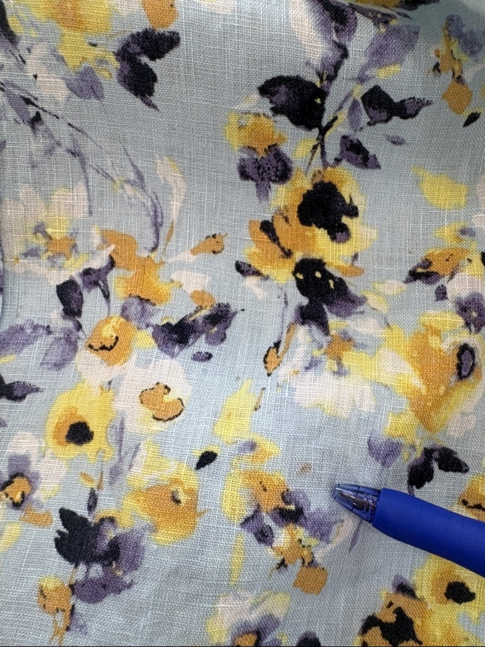 J. Jill Love Linen Floral Blouse, Size M - Picture 14 of 16